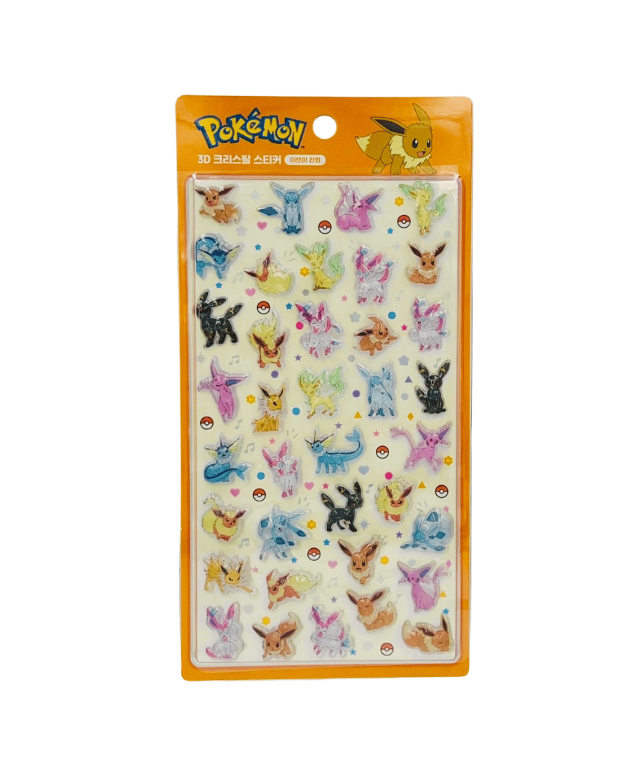 韓国限定】3Dクリスタルステッカー ポケモン 4種類 | KOREA STICKER STORE