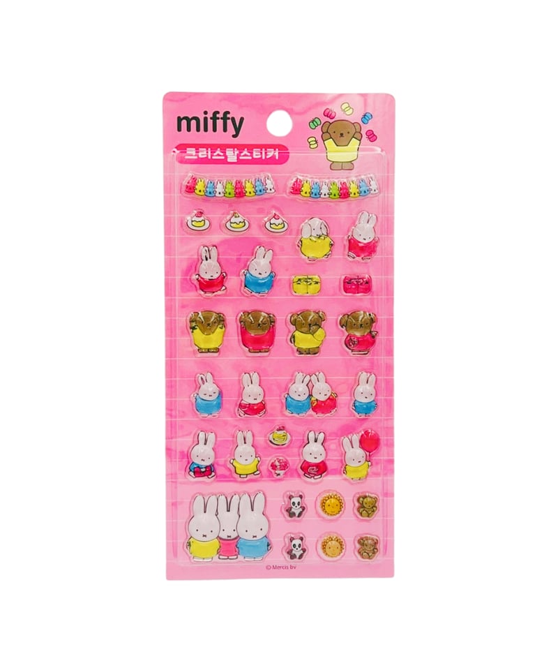 韓国限定】ミッフィークリスタルステッカー 4種類 | KOREA STICKER STORE