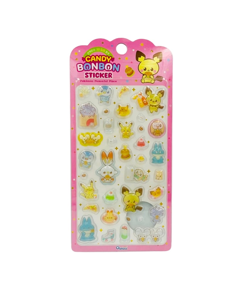 韓国限定】ポケピース キャンディーボンボンシール 4種類 | KOREA