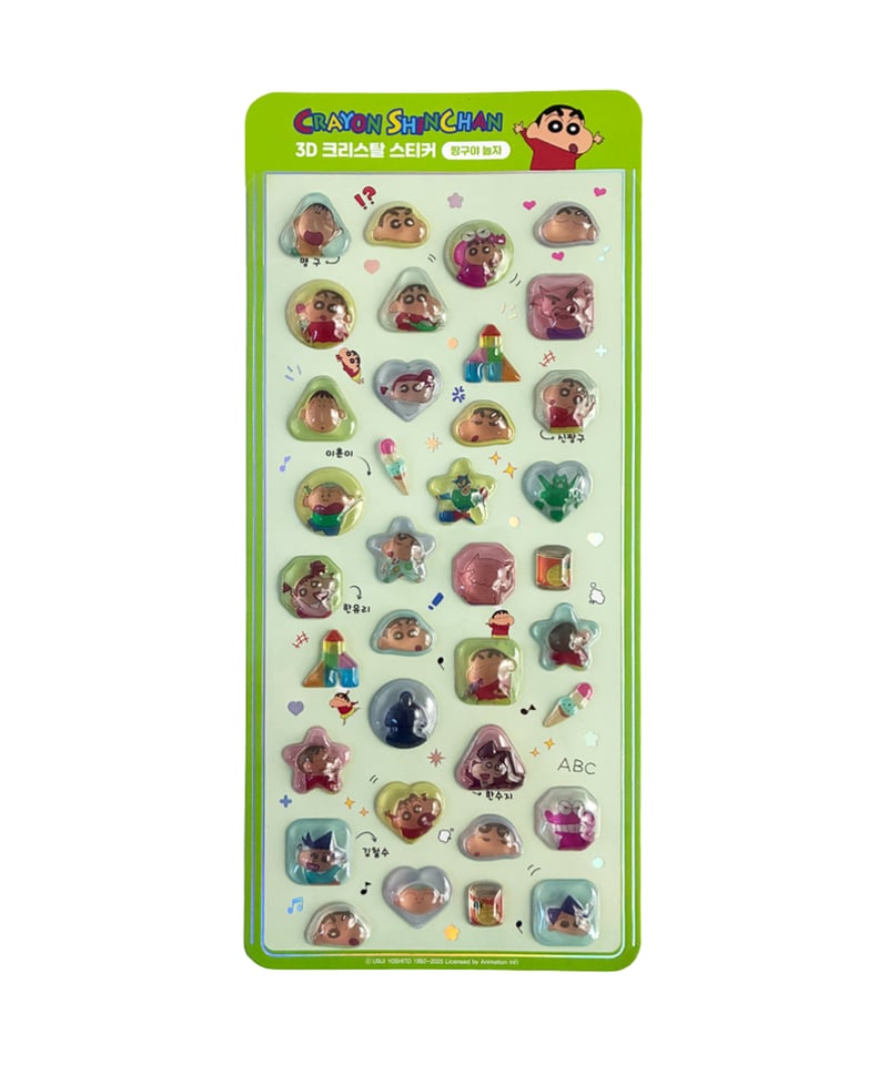 韓国限定】3Dクリスタルステッカー クレヨンしんちゃん 4種類 | KOREA