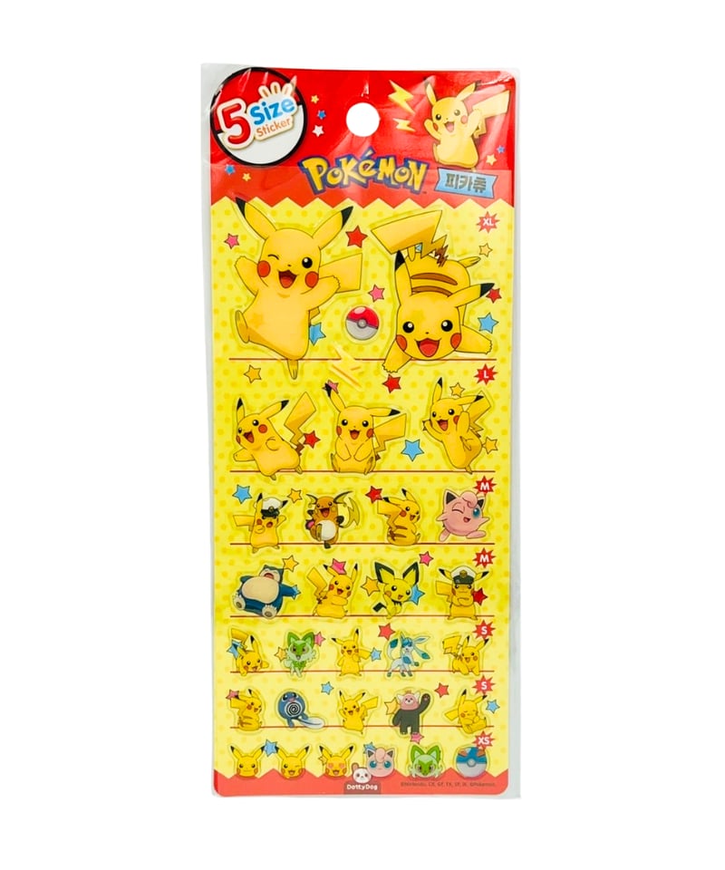 韓国限定】5size Sticker ポケモン 2種類 | KOREA STICKER STORE