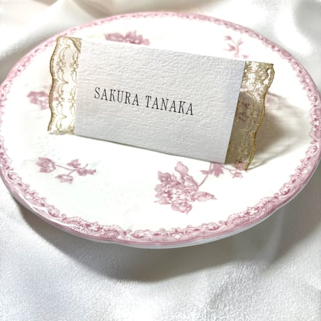 lace Folded place card
