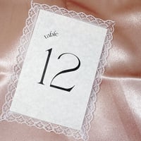 lace table number