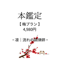 本鑑定｜🌸 梅プラン（4,980円）