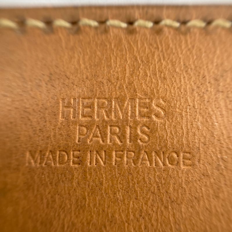 エルメス】HERMES アルテミス ブレスレット レザー オレンジ □M刻印 
