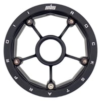 受注販売 MBS Rockstar Pro II Alum Hub - Black - Fits 6(1), 7, and 8" Tires SET(4)
