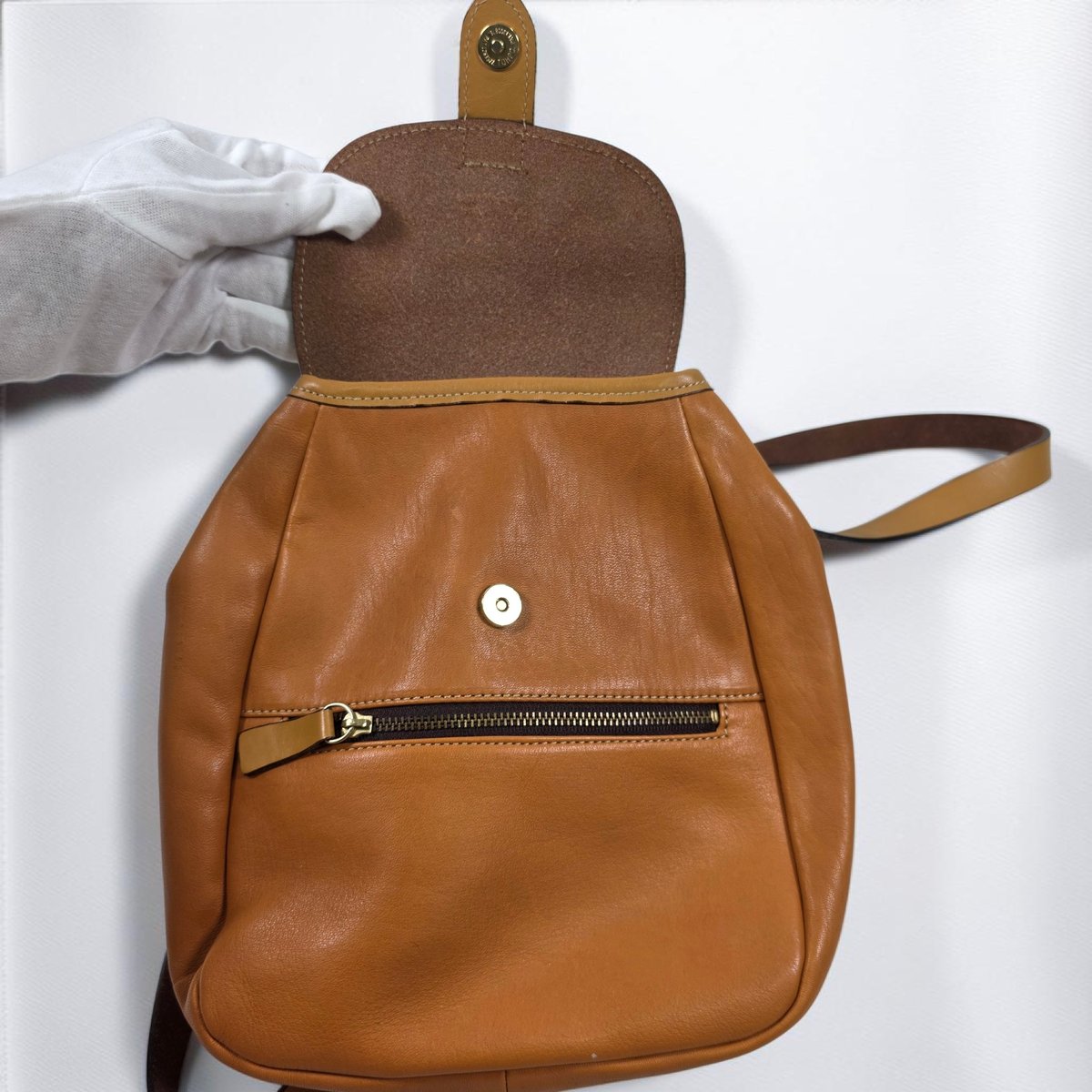【未使用】SOMES SADDLE レザーリュック　 ダークブラウン SOMES SADDLE レザーミニリュック 【状態ランクB】 | 藍 used sele