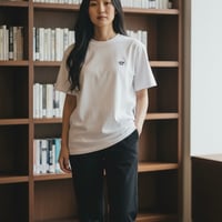 kinali 白Tシャツ(チャコールグレー)