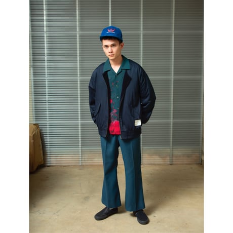 Collarless Reversible Embroidered Jacket