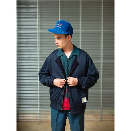 Collarless Reversible Embroidered Jacket