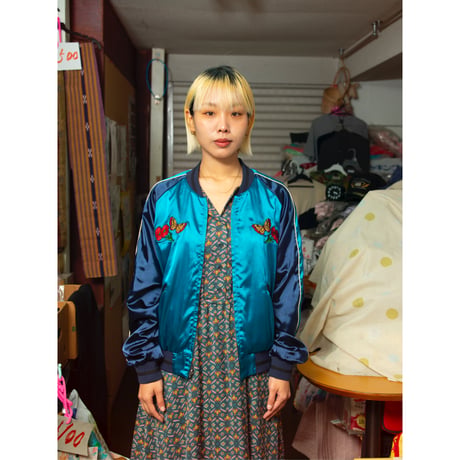 Reversible Pullover Short-Length Embroidered Jacket