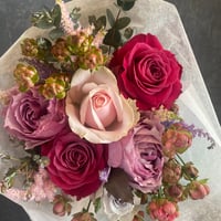 バラの花束(ピンク系)