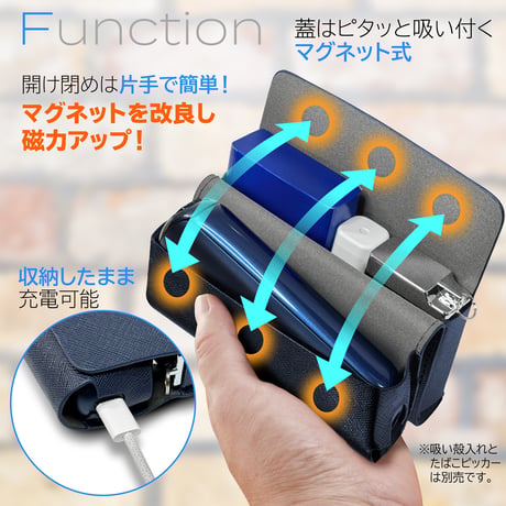 SOAREM プルームオーラ ケース Ploom AURA オールインワン 薄型 PUレザー