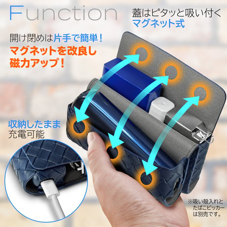SOAREM プルームオーラ ケース Ploom AURA オールインワン 薄型 メッシュ