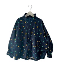 M&SB PATTERNED ZIP BLOUSON
