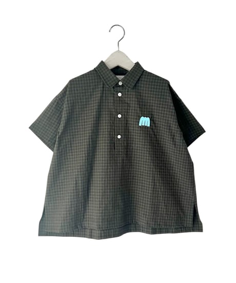 GRN PLAID PULLOVER SHIRT