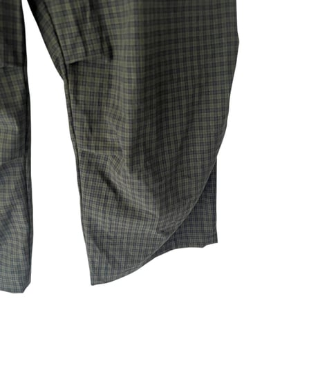 GRN PLAID BACK POCKET PANTS