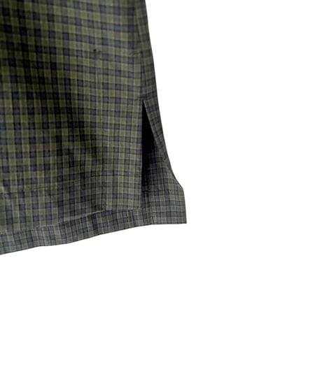 GRN PLAID PULLOVER SHIRT
