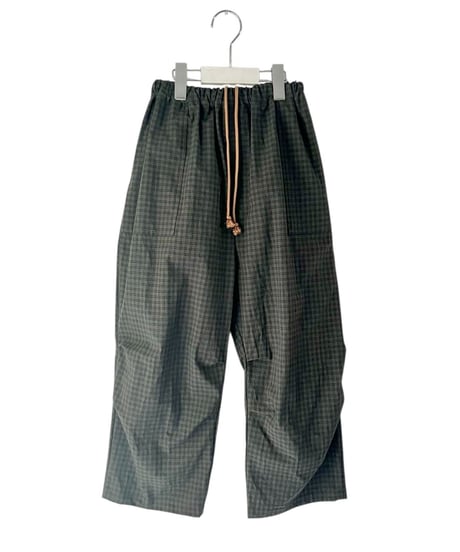 GRN PLAID BACK POCKET PANTS