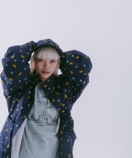 M&SB PATTERNED ZIP BLOUSON