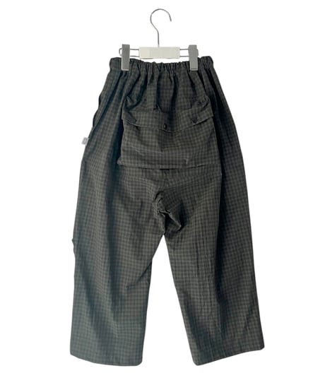 GRN PLAID BACK POCKET PANTS