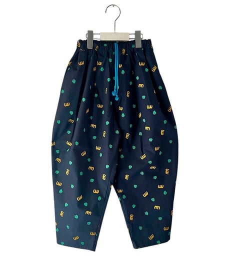 M&SB PATTERNED TEPERED PANTS