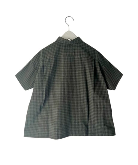 GRN PLAID PULLOVER SHIRT