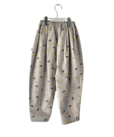 M&SB PATTERNED TEPERED PANTS