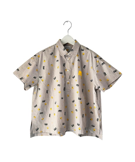 M&SB PATTERNED PULLOVER SHIRT