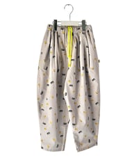 M&SB PATTERNED TEPERED PANTS