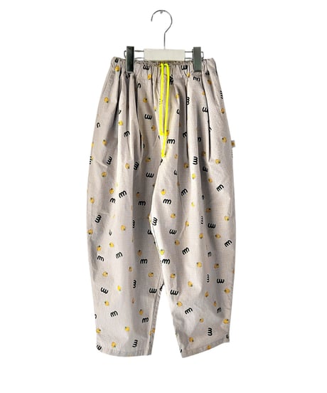 M&SB PATTERNED TEPERED PANTS