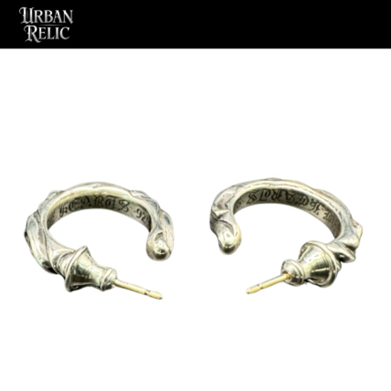 国内正規品 CHROME HEARTS クロムハーツ フープピアス スクロール 楽天