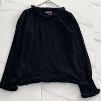 Jean Paul Gaultier see-through knit BLK