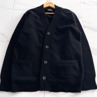 Y's for men cardigan Knit wool Black 3 | P.C/H