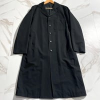 Y's Long jacket wool Gabardine Black 3