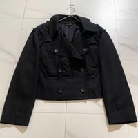 COMME des GARCONS short trench coat wool