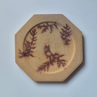 森の八角プレート⦅HINOKI⦆　小　黄色
