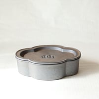 中国茶器｜木瓜型 茶盤（壷承）｜落ち着いた質感の茶席道具　o-69