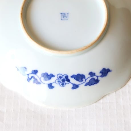 伊万里焼 丸文 中皿 6寸  昭和初期  o-30