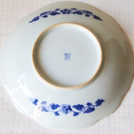 伊万里焼 丸文 中皿 6寸  昭和初期  o-30