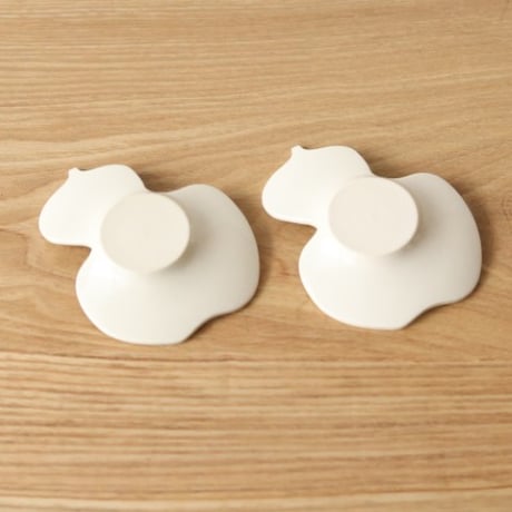 中国茶器 茶托 瓢箪型 小皿 陶器 茶器　新品未使用品　ｒ-51