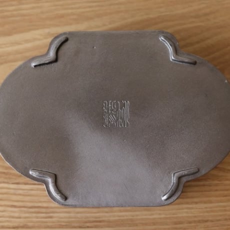 中国茶器 茶承 茶盤 錫製 小型 茶器　新品未使用品　ｒ-52