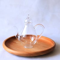 シンプルな耐熱ガラスポット　中国茶　（新品）ｔ-127
