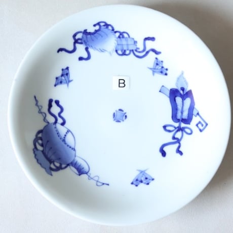伊万里焼 鍋島風絵付 宝尽文 中皿 大正期 アンティーク A~F　o-6