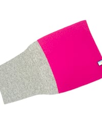 日本製　カシミヤ100％ リブスヌードBICOLOR elalto HIKE（エルアルトハイク）GREY/PINK