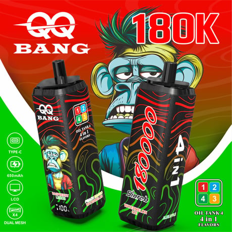 QQ bang 180000/0mg(ゼロニコチン)