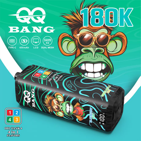 QQ bang 180000/0mg(ゼロニコチン)