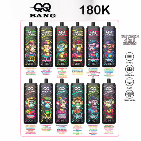 QQ bang 180000/0mg(ゼロニコチン)