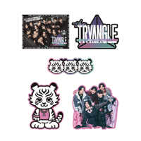 the TRYANGLE ダイカットステッカーセット PINK Ver