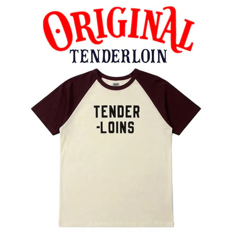 TENDERLOIN RAGLAN SLEEVE T-SHIRTS BURGUNDY
